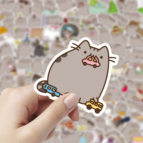 胖吉猫防水贴纸笔记本手机壳贴画