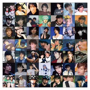 63张Jay周杰伦贴纸ins风高颜值青涩照片周边diy手账素材装 饰贴画