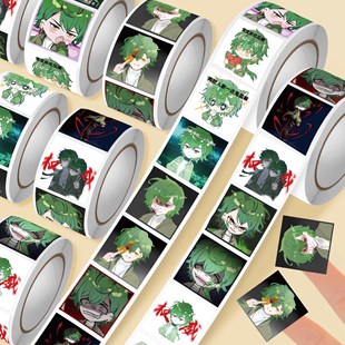 爆款2000贴【邪神墨然】表情包卷卷贴魔王动漫社周边二次元封口贴