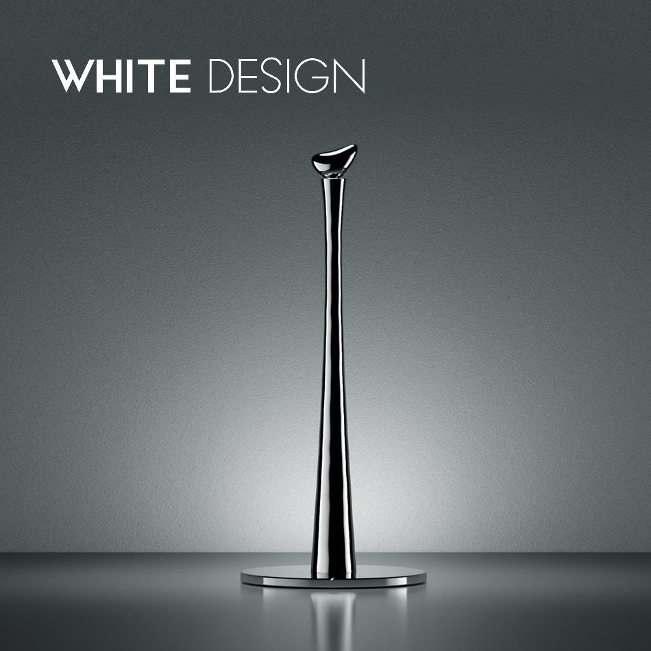 White Design 不锈钢纸巾架卷筒卫生纸架 厨房餐桌用 金属优雅设