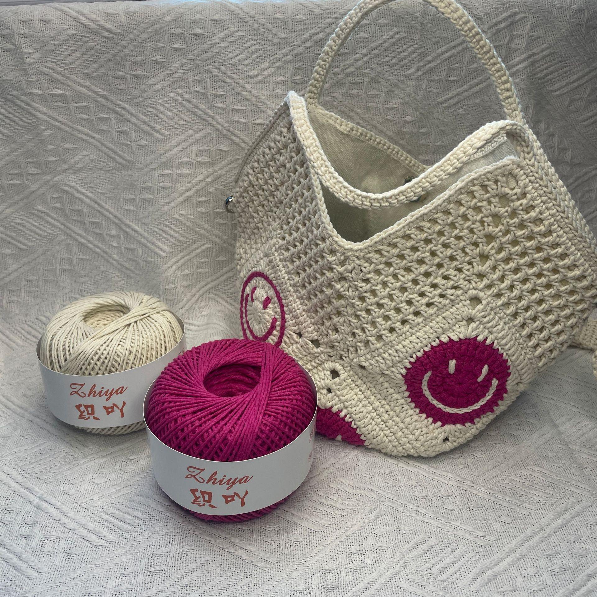 织吖钩包包线8股1MM棉麻线桌布杯垫沙发巾线颜色植物活性染色