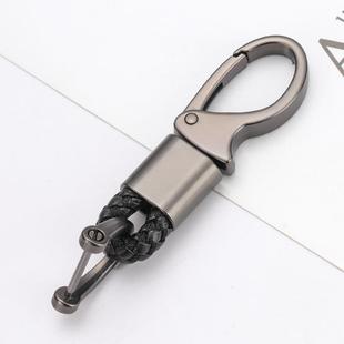 钥匙扣汽车五金编制绳金属高档挂件男女情侣超纤皮耐磨配件