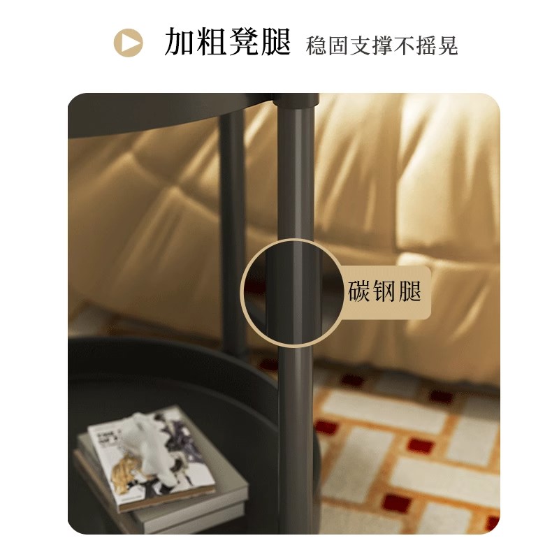 移动家用沙发边几边柜小桌子客厅推车置物架迷你床头柜阳台茶几桌