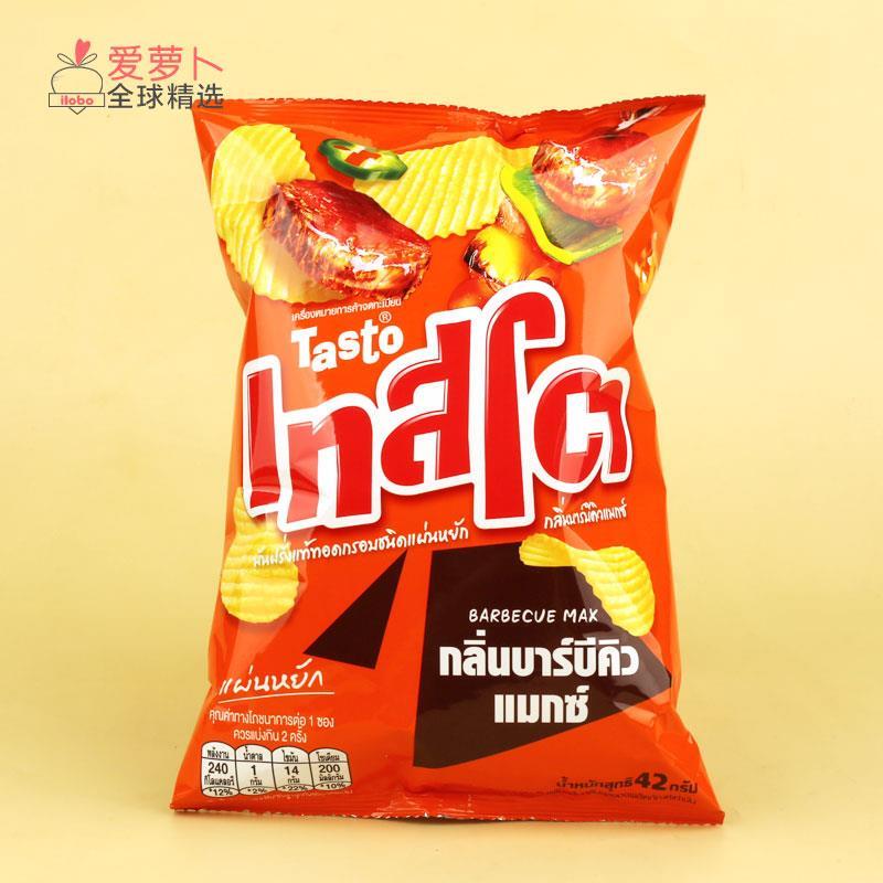 泰国TASTO真土豆薯片魔鬼辣椒柠檬盐咸蛋黄咖喱蟹味多种选择