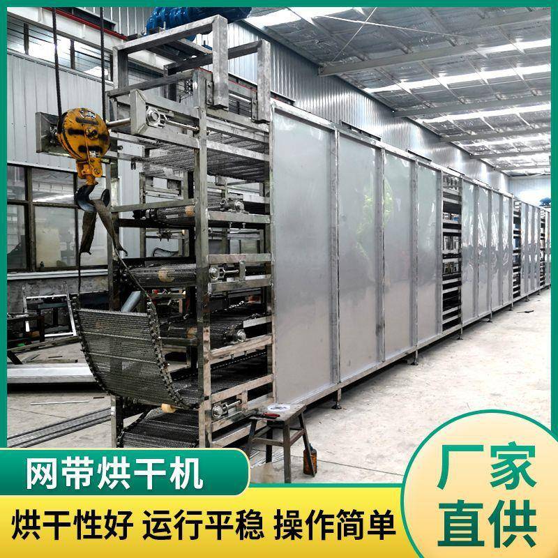 厂家辣椒网带式烘干机水果蔬菜烘干机中药材干燥箱多层网带烘干机