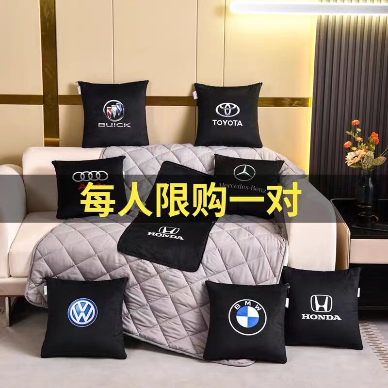 加厚汽车抱枕被j子两用新款四季通用车载多功能靠枕靠背车内折叠