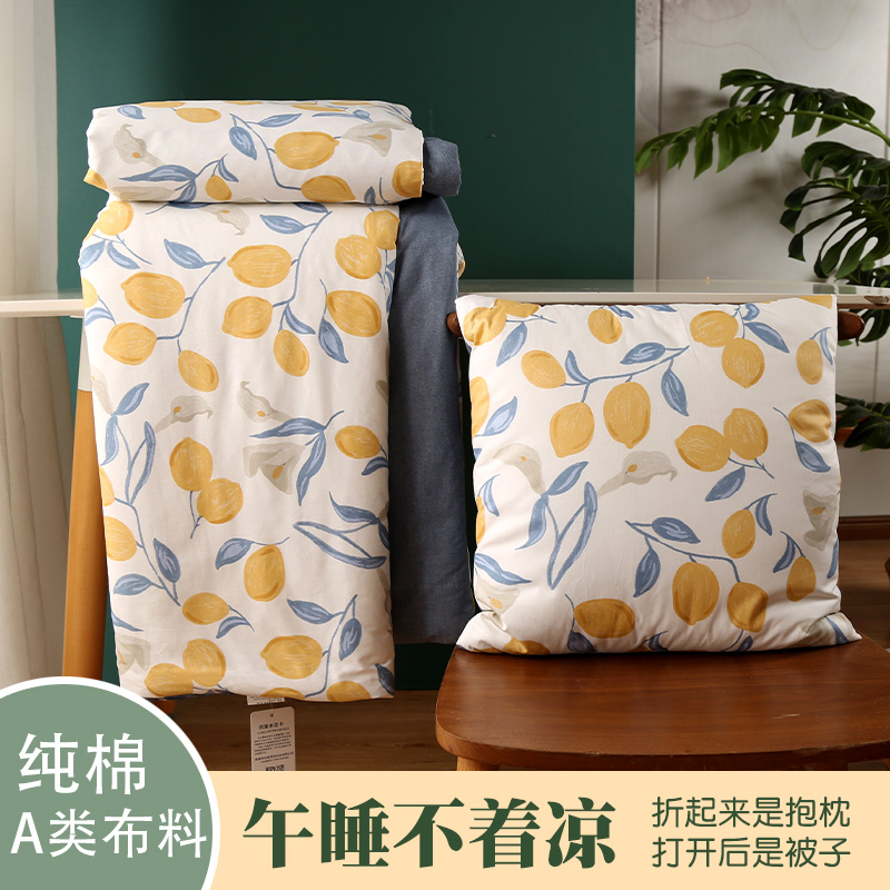 车载抱枕被子两用冬季加厚办公室y午睡小被子2022新款多功能车用