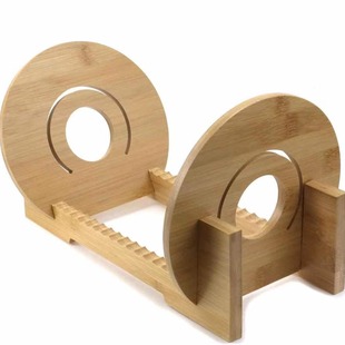 创意木质CD支架乙烯基唱片收纳展示架家用桌面专辑CD碟片收藏架