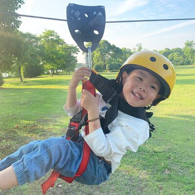 滑轮设备索道滑索幼儿园钢丝绳套装运输溜室内室外儿童莱普特户外