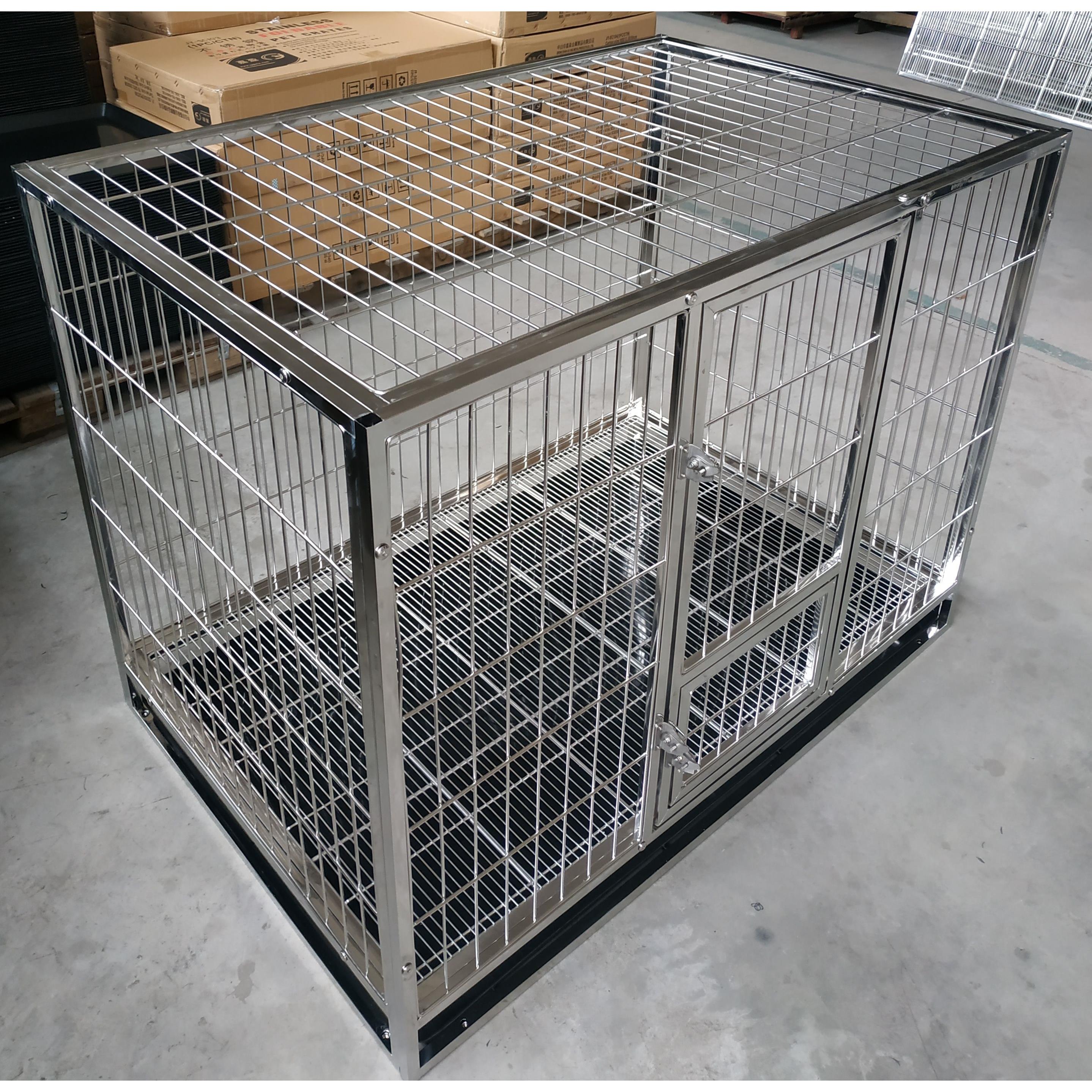 嘉盈不锈钢方管笼子母笼隔离笼狗笼猫笼大中小型宠物笼用品