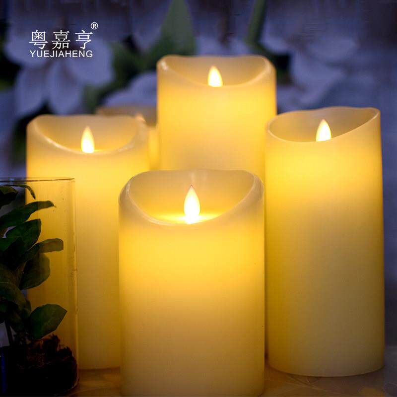 大直径USB充电led电子蜡烛灯彷真摇摆火苗求婚布置浪漫求爱表白