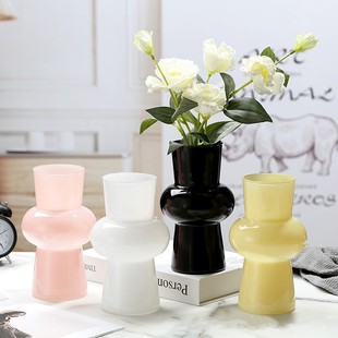 花加flowerplus中古风玻璃花瓶创意高级感花瓶轻奢客厅插花摆件