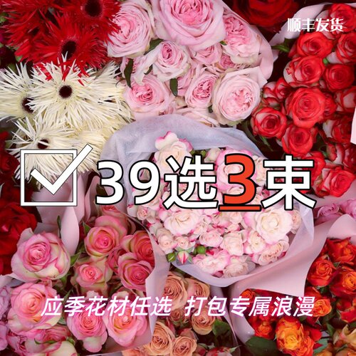 云南鲜花时令花材玫瑰百合鲜切花云南基地直发新鲜生活鲜花瓶插
