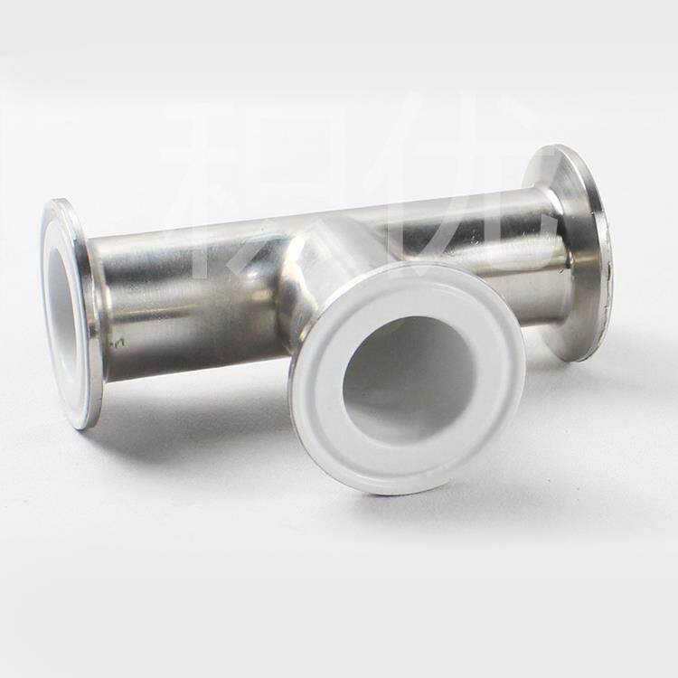 衬PFA/FEP防腐快装三通接头 不锈钢卡盘衬氟三通内衬四氟三通接头