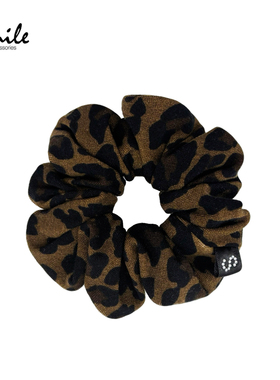 Smile Accs【公主日记】复古豹纹针织大肠发圈扎马尾发饰头饰礼物