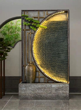 流水喷泉庭院鱼池花园水景瀑布阳台风水轮造景装饰招财家居摆件