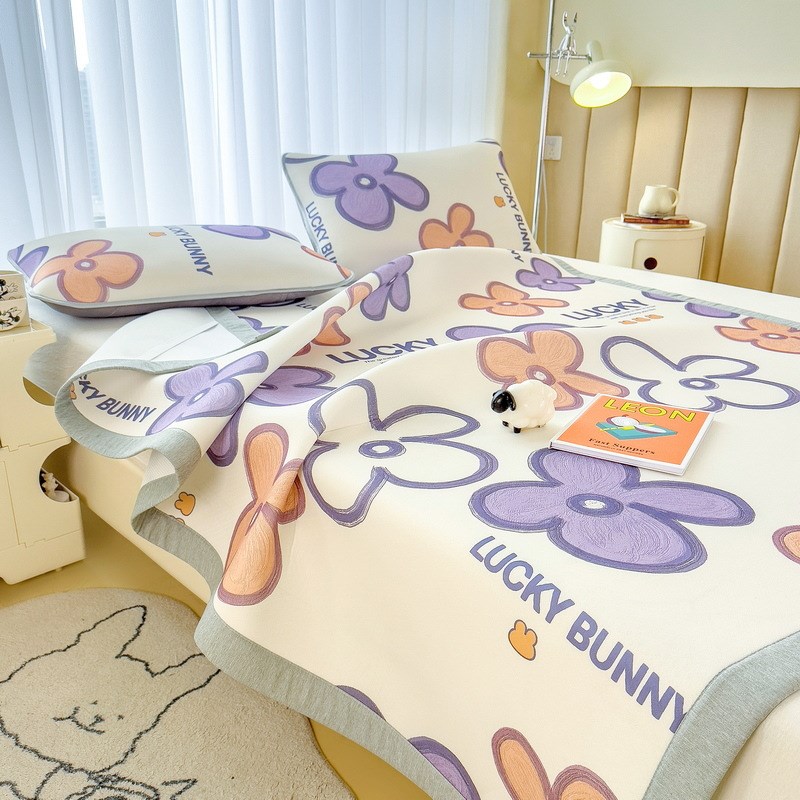 A类凉感凉席三件套冰丝席子夏天可折叠水洗空调软席子夏季床凉垫