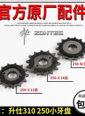 升仕310小链轮ZT310-X-T2-R1-V小牙盘链盘ZT250-S-R小飞 小链盘