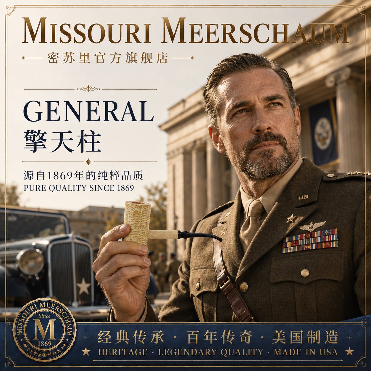 美国密苏里玉米芯烟斗擎天柱领袖