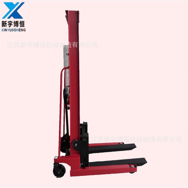 供应2吨2米手动液压堆放车液压铲车升高装卸车手动油压叉车