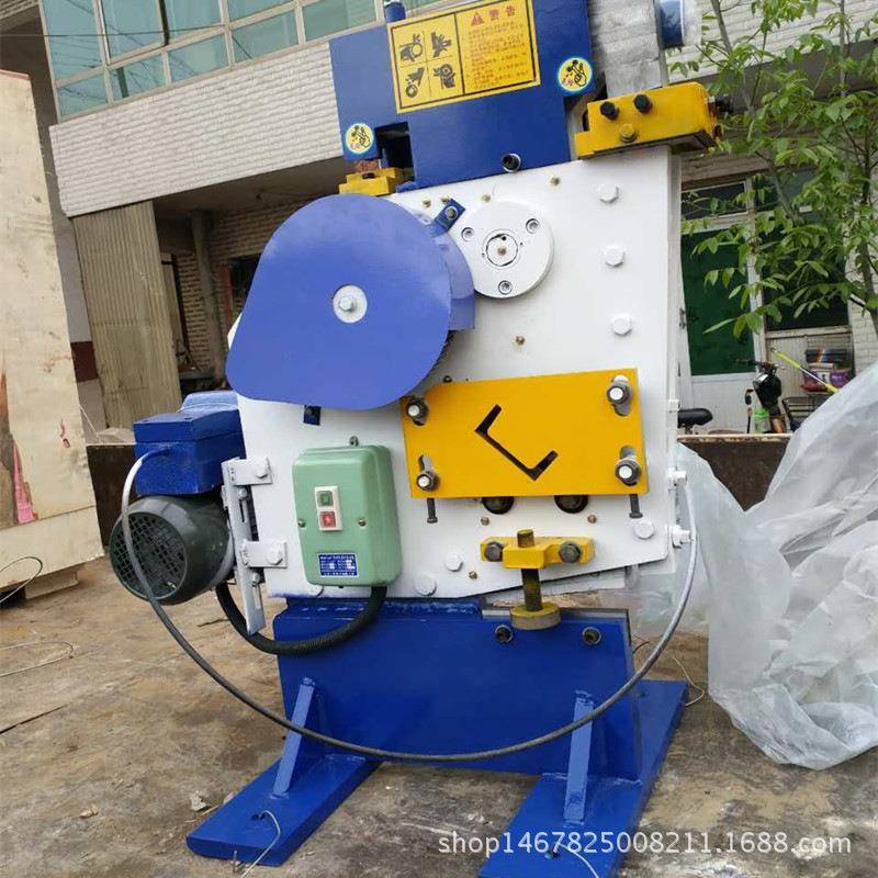 新型冲剪机小型自动角钢剪切机多功能槽钢角铁剪切机联合剪切机