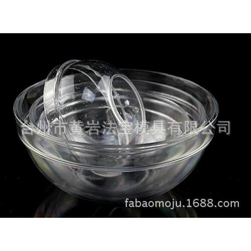 亚克力pc塑料沙拉碗蔬菜碗防摔圆形火锅调料碗茶水碗塑料模具
