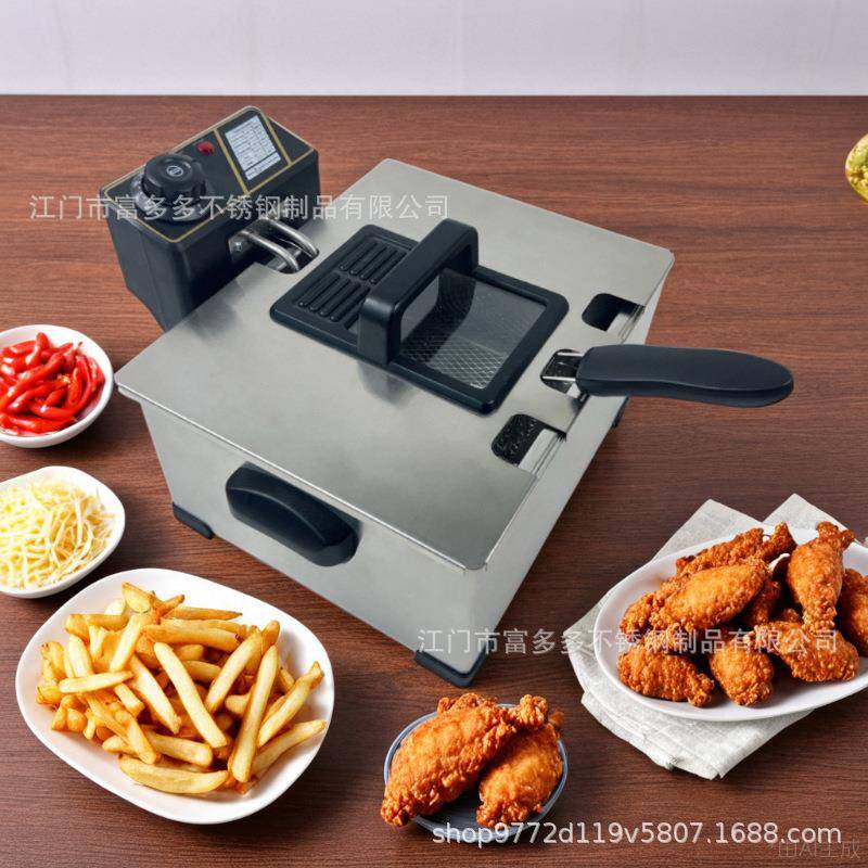 5L可视窗电炸炉油炸锅家用电炸锅油条薯条机炸串锅恒温可110V