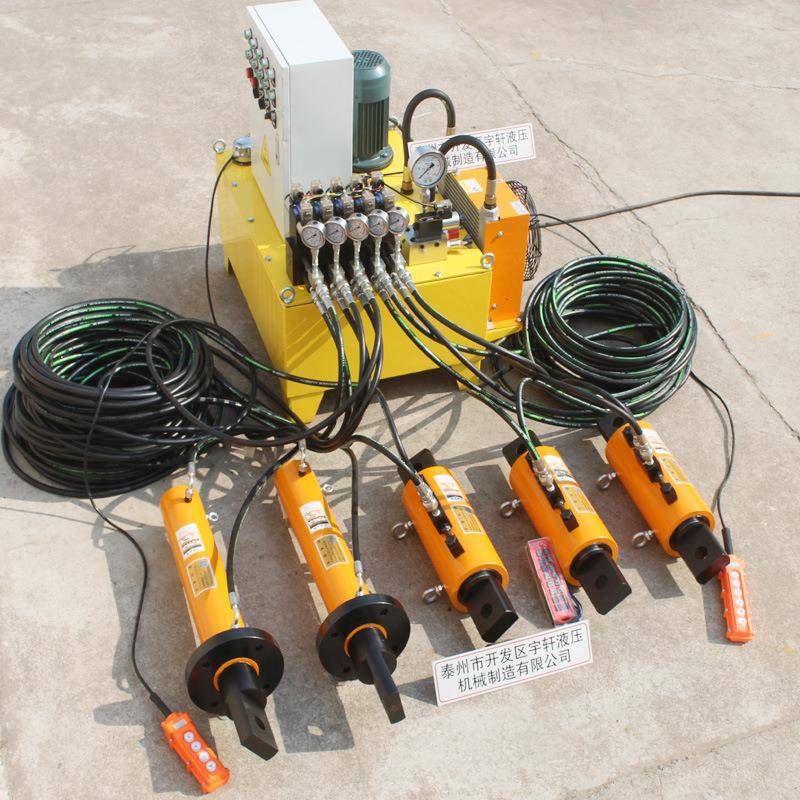 耳式工程0T100T50吨双作用拉式合拢手动电动液压千斤顶油压缸