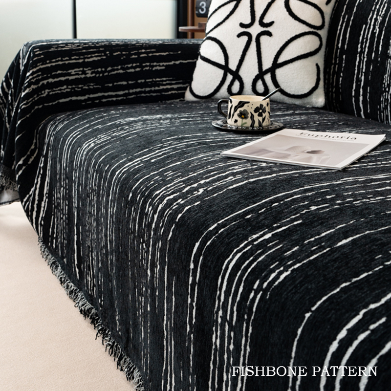 中古风沙发垫四季通用雪尼尔防滑沙发盖毯盖布高级感全盖沙发巾