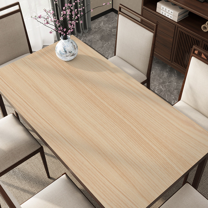 原木纹桌垫防水防油防烫餐桌布免洗高级感茶几台布硅胶电视柜盖布