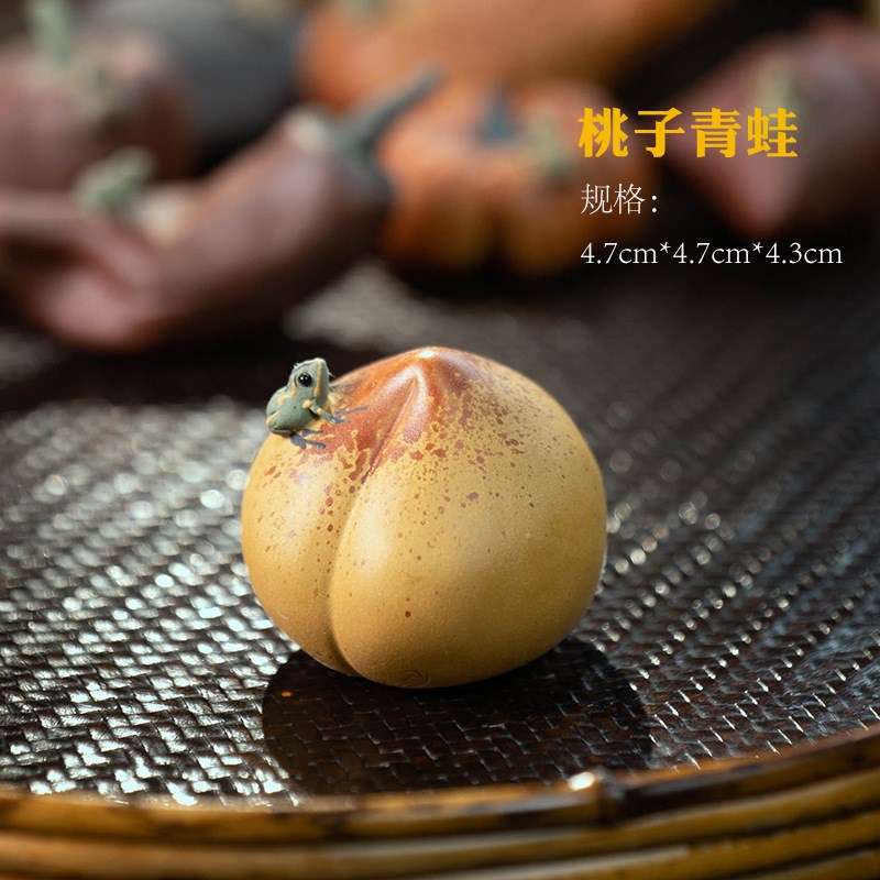 席韵堂新品喷水茶宠紫砂茶宠摆件精品可养创意手工小茶宠紫砂茶玩