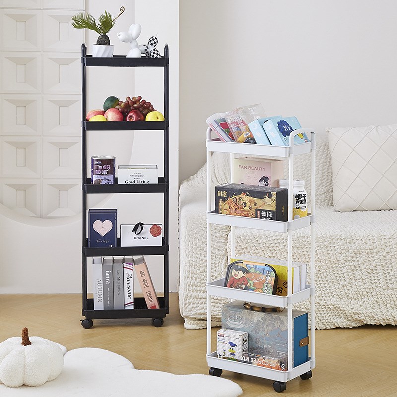 置物架小推车简约客厅收纳储物置物G架厨房卫生间落地式多功能1