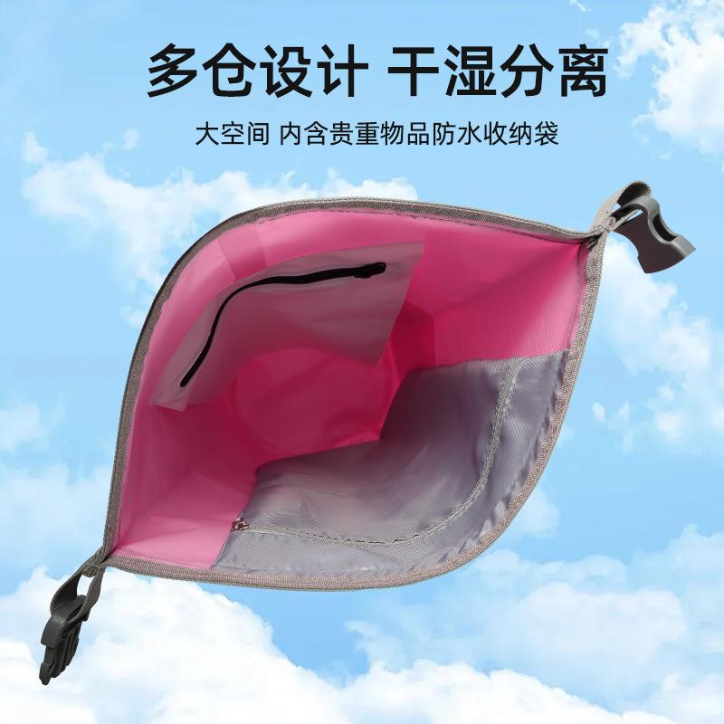 2025新款新款碳纤维防水包手提水桶包防水袋沙滩漂流游泳包高品质