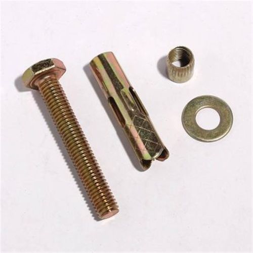 速发件装地板胀栓六角套管内膨胀螺丝外六角镀彩锌内爆蓬胀螺丝M6