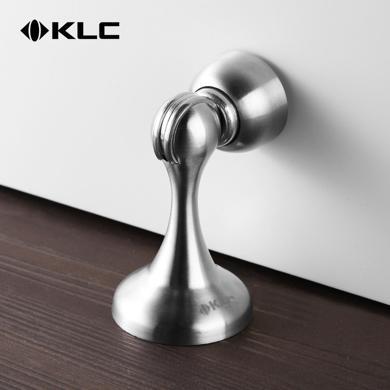 KLC门吸加厚不锈钢门吸磁力门碰墙吸地吸两用门阻强磁门吸