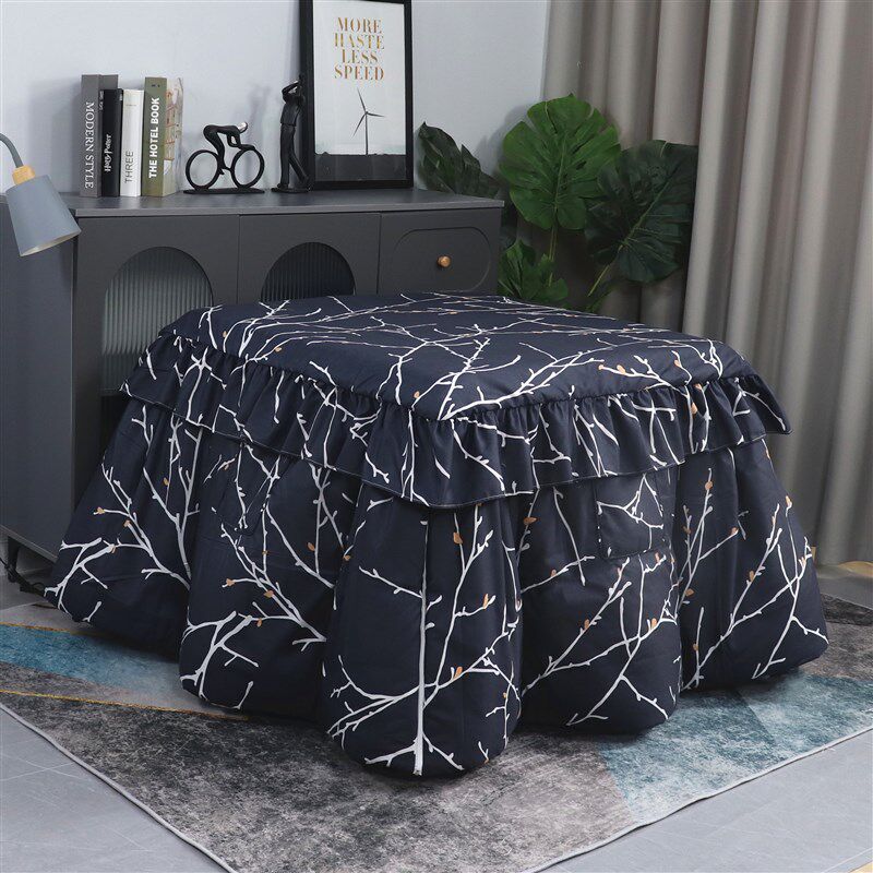 新款加厚烤火被烤火罩电暖桌罩套正方形取暖桌茶几烤火被罩套