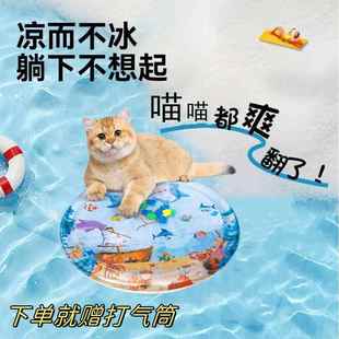 猫咪水床夏季 猫窝狗窝大尺寸夏日降暑冰垫水床充气凉窝宠物水床
