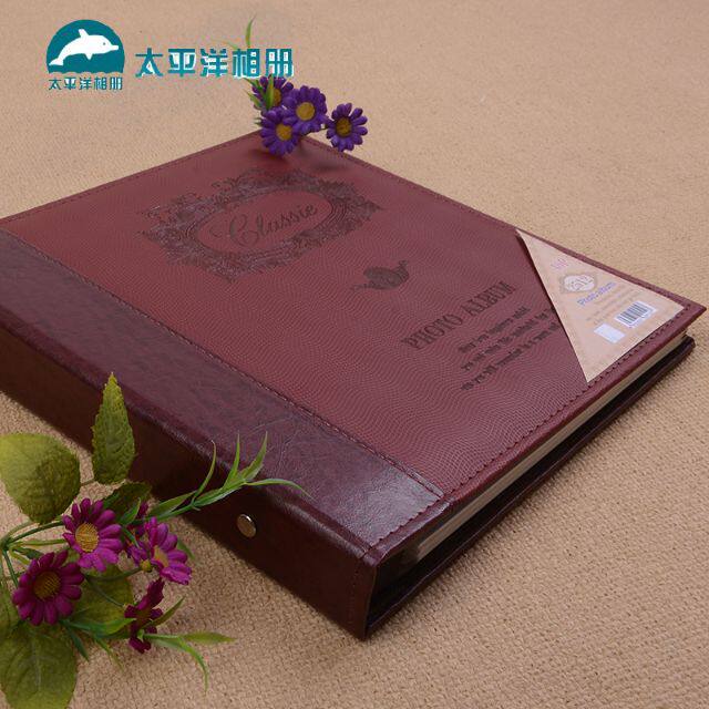 覆膜粘贴式仿皮黏胶相册影集 20张40页 1 2 3 4 5 6 7 8 10寸相册