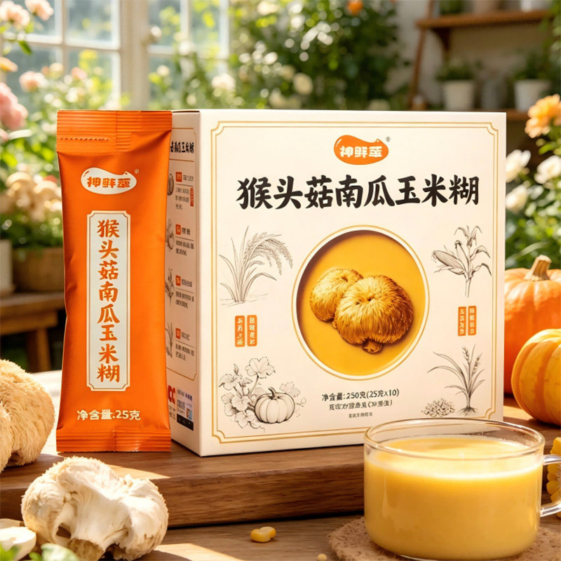 神鲜萃猴头菇南瓜玉米糊早餐养胃