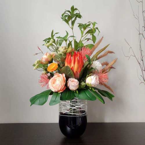 手札大花束M249仿真花艺餐桌台商务摆件跨境售楼处样板间假花