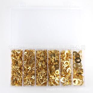 盒装 M10圆形接线片连接器端子跨境 1110PCS环形电缆接线片环眼M3