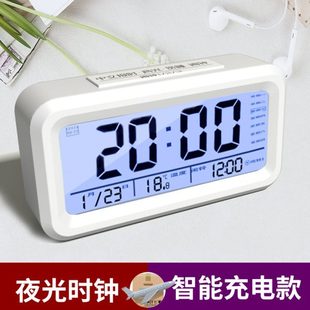 厂促闹钟学生上学起床初中生写作业定时器电子钟儿童自律学习厨房