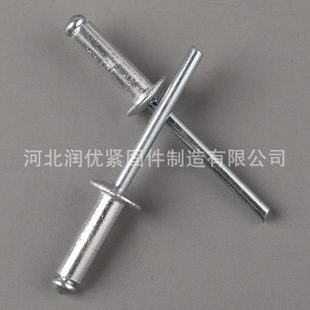 厂促开口型不锈钢子母抽芯铆钉铝合金圆头大帽叶半空心铆钉彩色拉