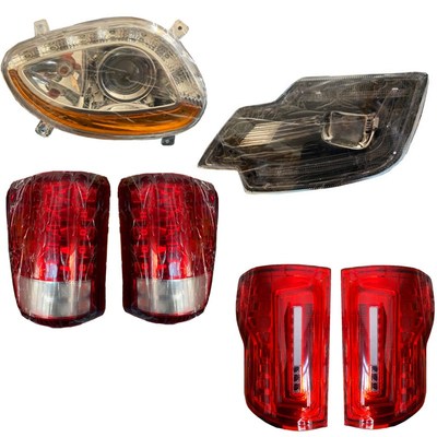 全封闭电动三轮车前大灯盛昊龙启四轮皮卡车刹车灯照明灯总成配件