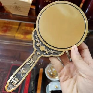 铜镜十二生肖镜子道文化用品古代手磨铜镜