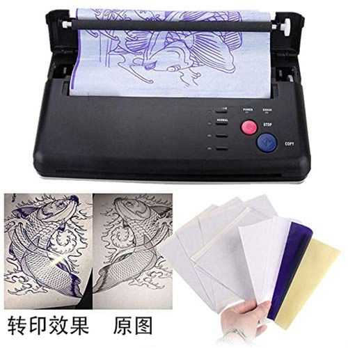 4联纹身转印纸100张装可手描可转印机刺青图案纹身器材配合转印膏
