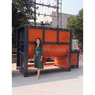 东莞卧式 干粉搅拌机颗粒搅拌桶肥料混合机干湿两用饲料混料机