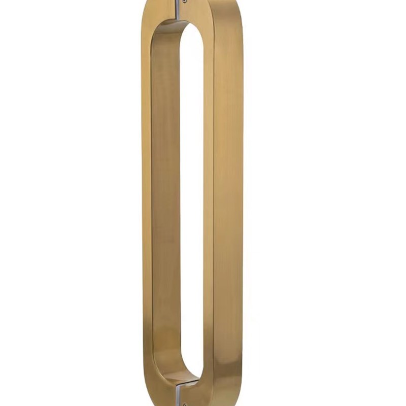 加厚不锈钢拉手玻璃门有框门木门豪华玫瑰金香槟金哑黑简约门把手