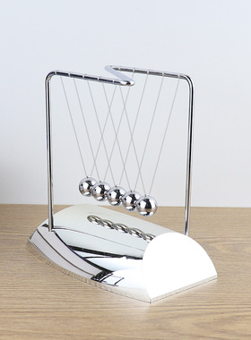 z字形状电镀牛顿摆球金属撞撞球碰珠物理能量守恒科教永动机摆件