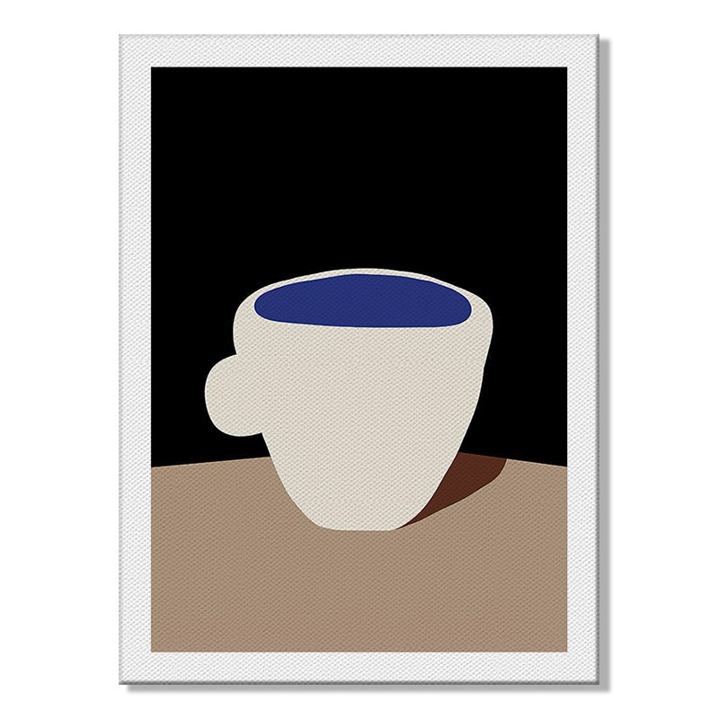 北欧简约无框画房间小清新抽象艺术帆布画餐厅卧室墙壁油画布绷布